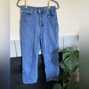 women's high rise straight jeans size 6